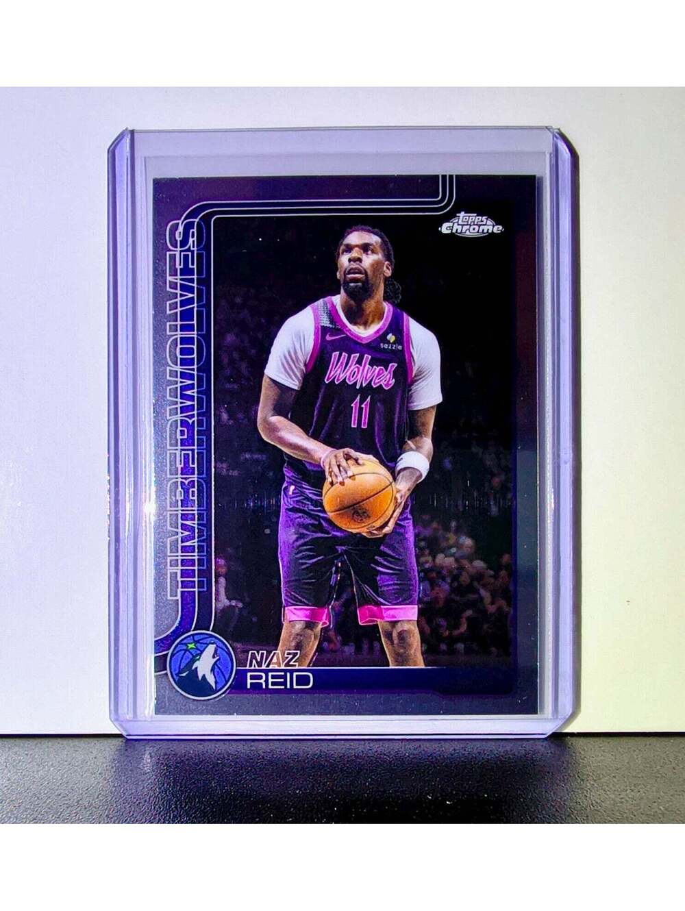 Naz Reid 2025-26 NBA Topps Chrome Update #71 Basketball Card Timberwolves